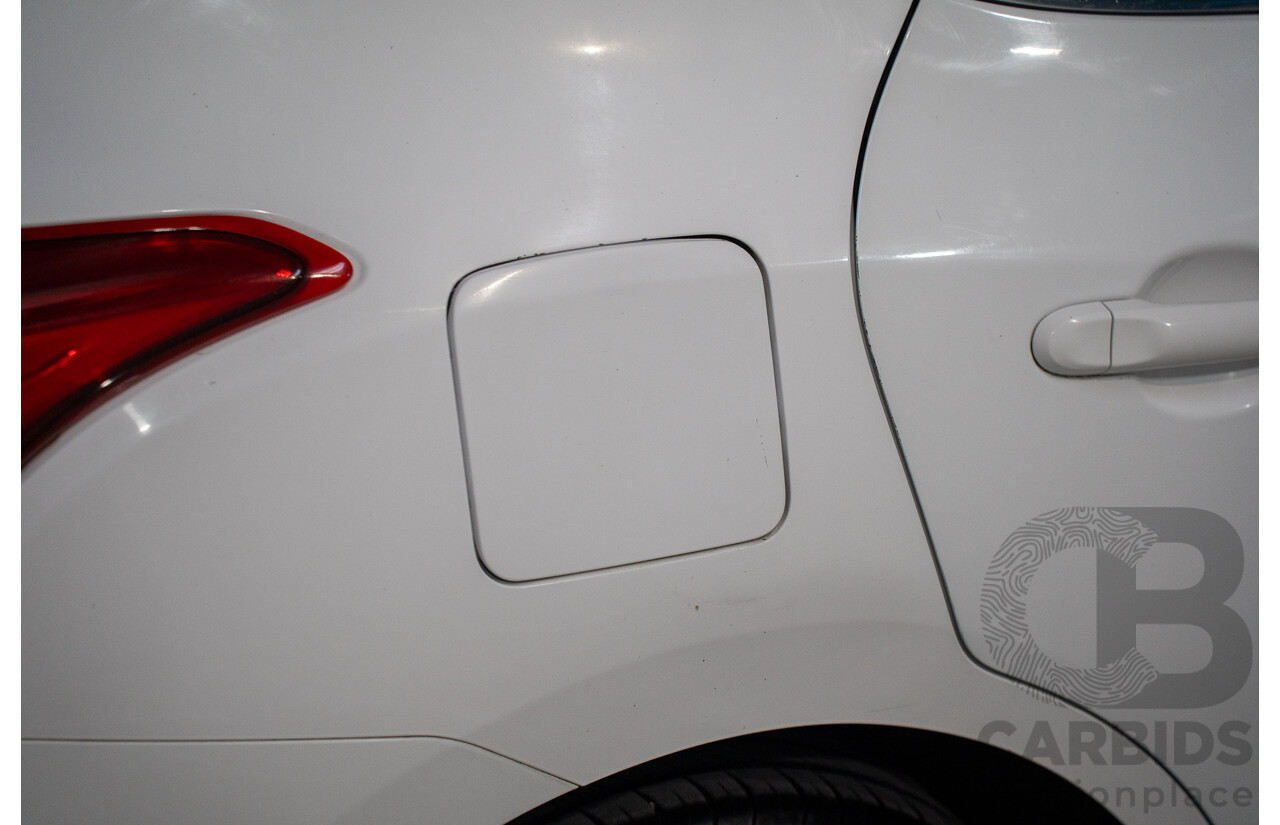 6/2014 Nissan Pulsar ST-L C12 5d Hatchback Polar White 1.8L