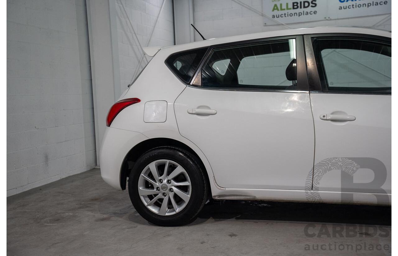 6/2014 Nissan Pulsar ST-L C12 5d Hatchback Polar White 1.8L