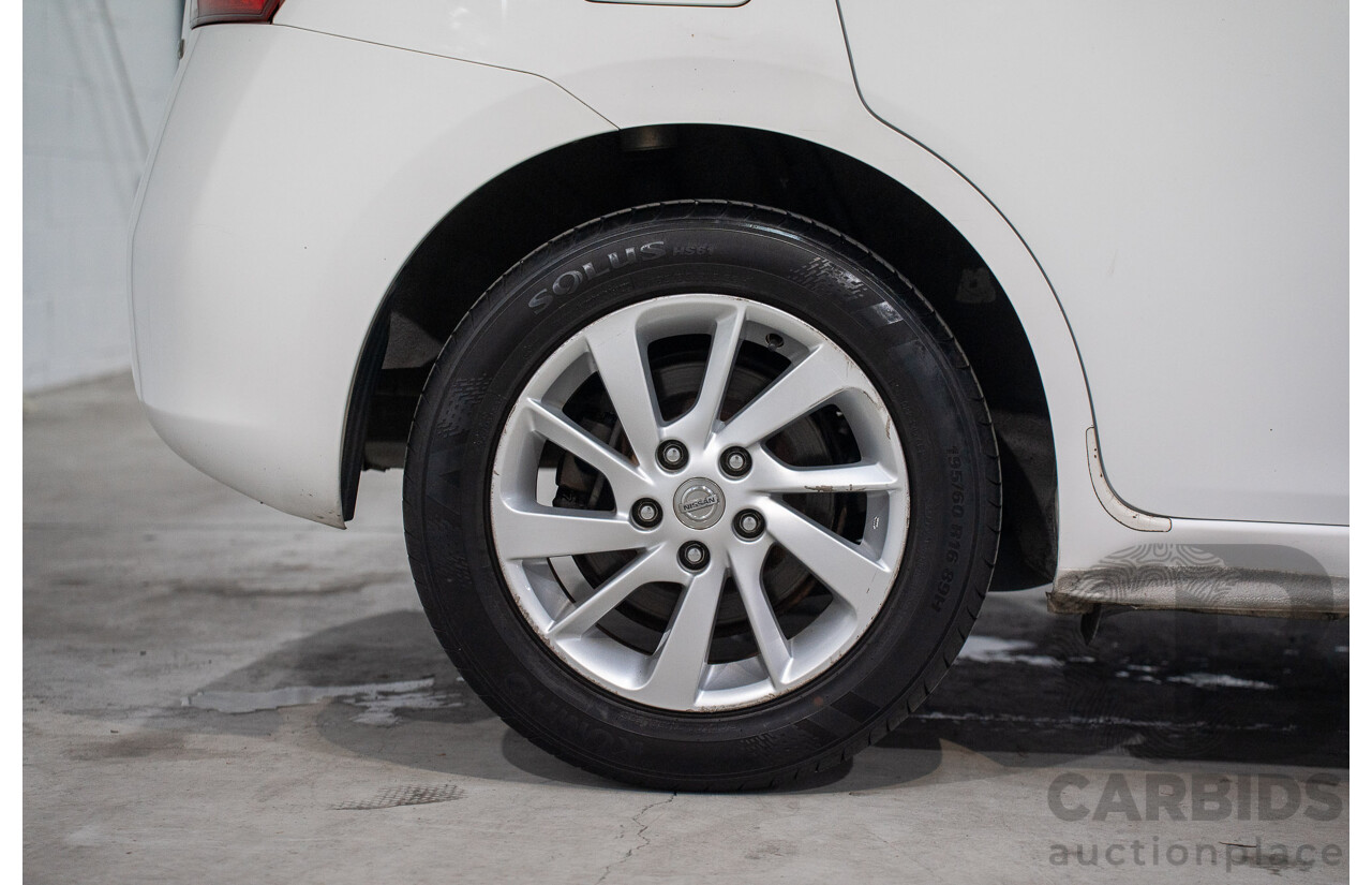 6/2014 Nissan Pulsar ST-L C12 5d Hatchback Polar White 1.8L