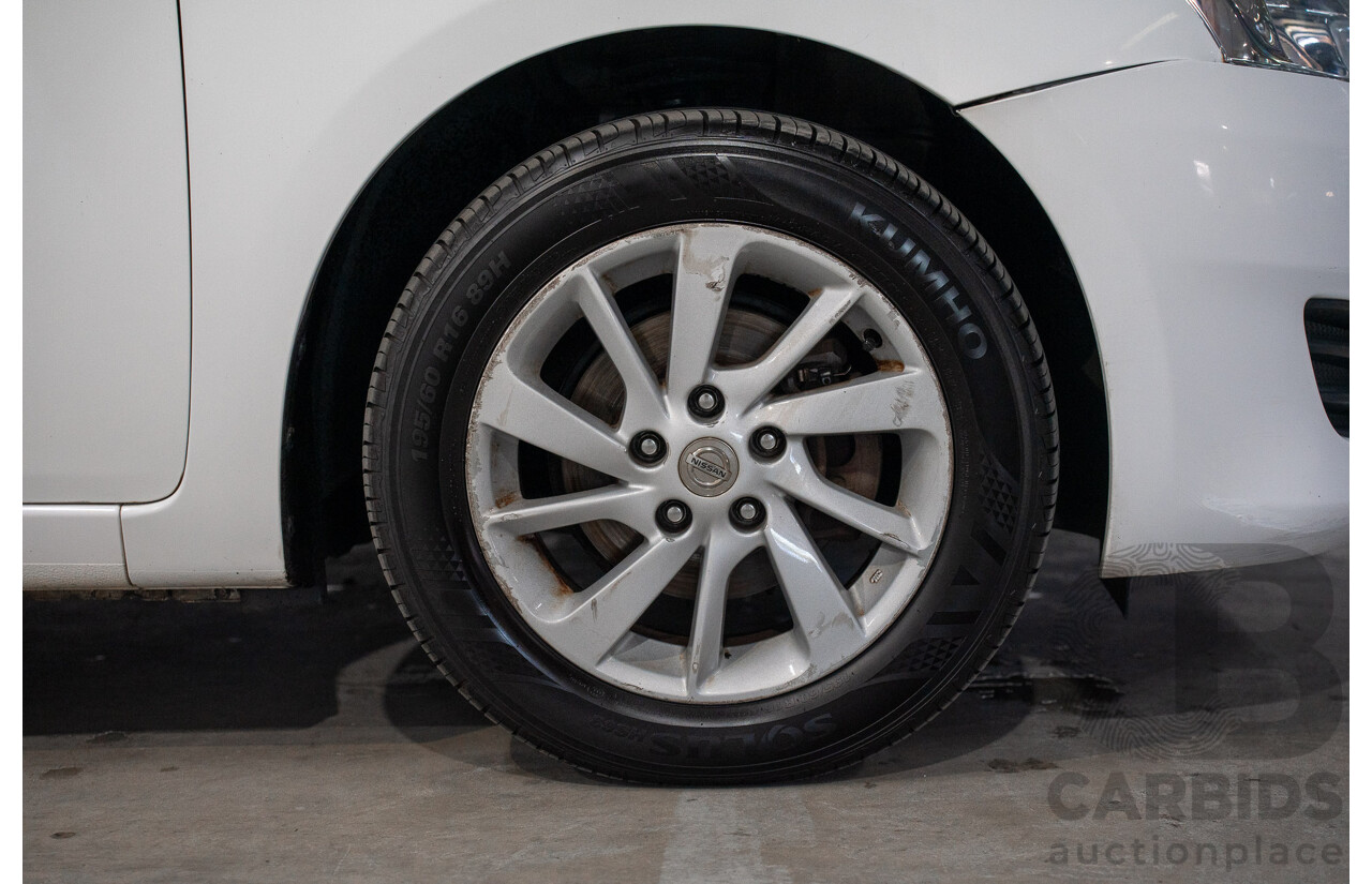 6/2014 Nissan Pulsar ST-L C12 5d Hatchback Polar White 1.8L