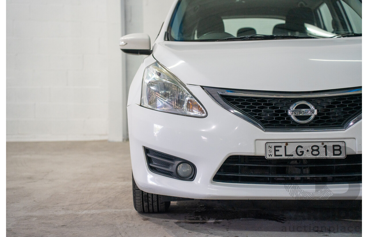 6/2014 Nissan Pulsar ST-L C12 5d Hatchback Polar White 1.8L