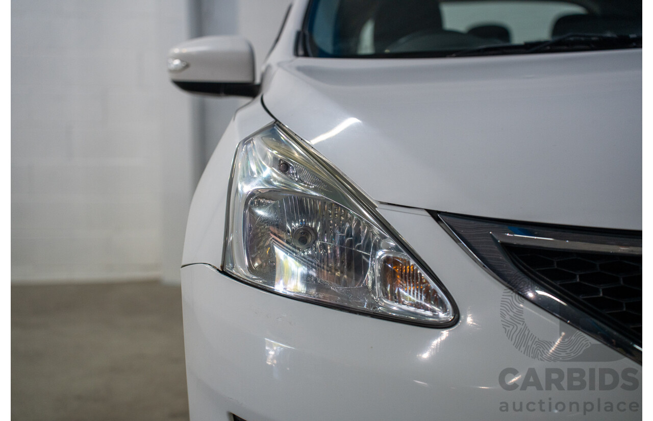 6/2014 Nissan Pulsar ST-L C12 5d Hatchback Polar White 1.8L