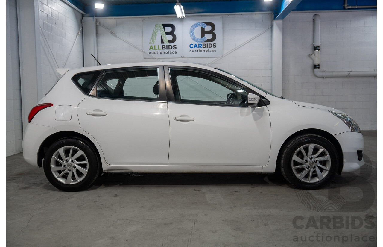 6/2014 Nissan Pulsar ST-L C12 5d Hatchback Polar White 1.8L