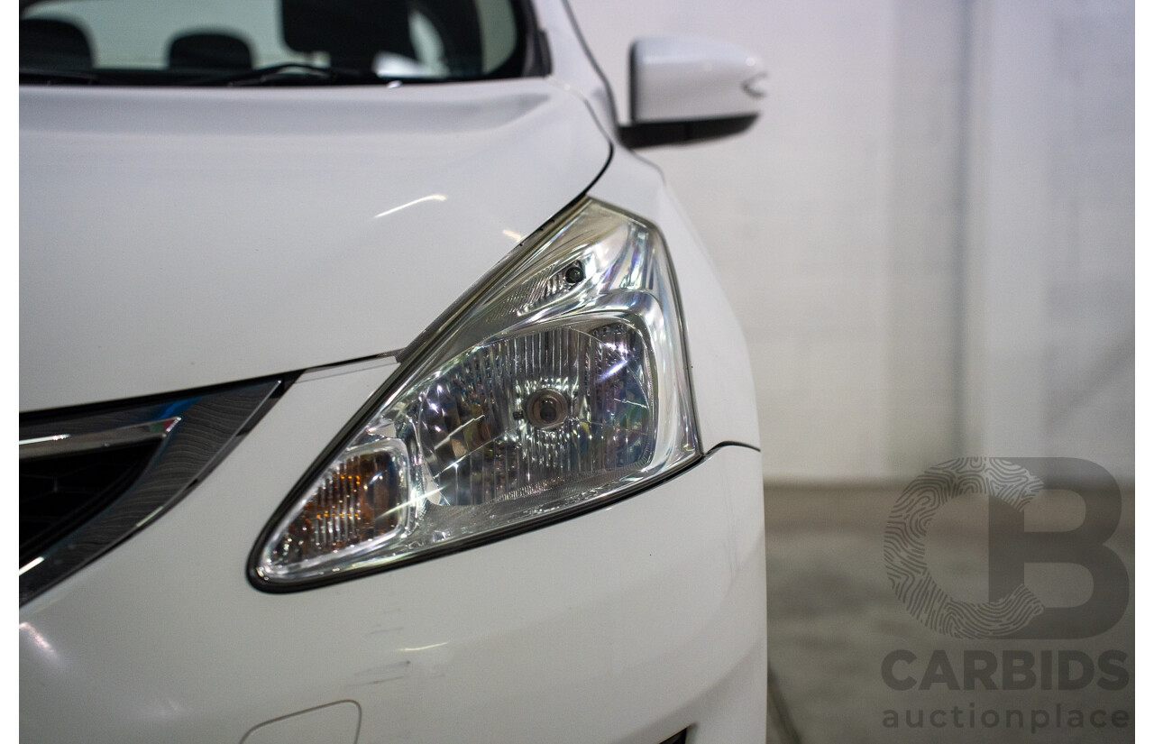 6/2014 Nissan Pulsar ST-L C12 5d Hatchback Polar White 1.8L
