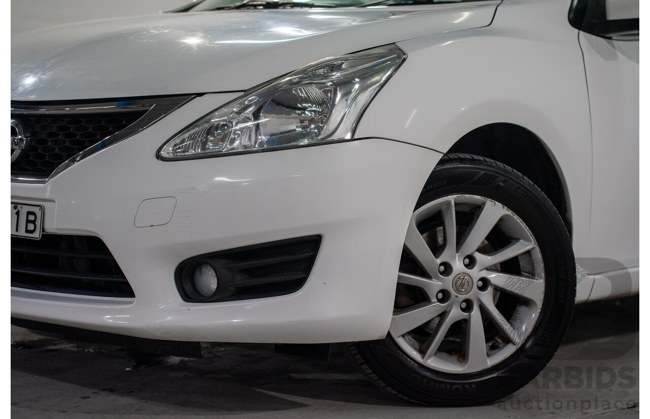 6/2014 Nissan Pulsar ST-L C12 5d Hatchback Polar White 1.8L
