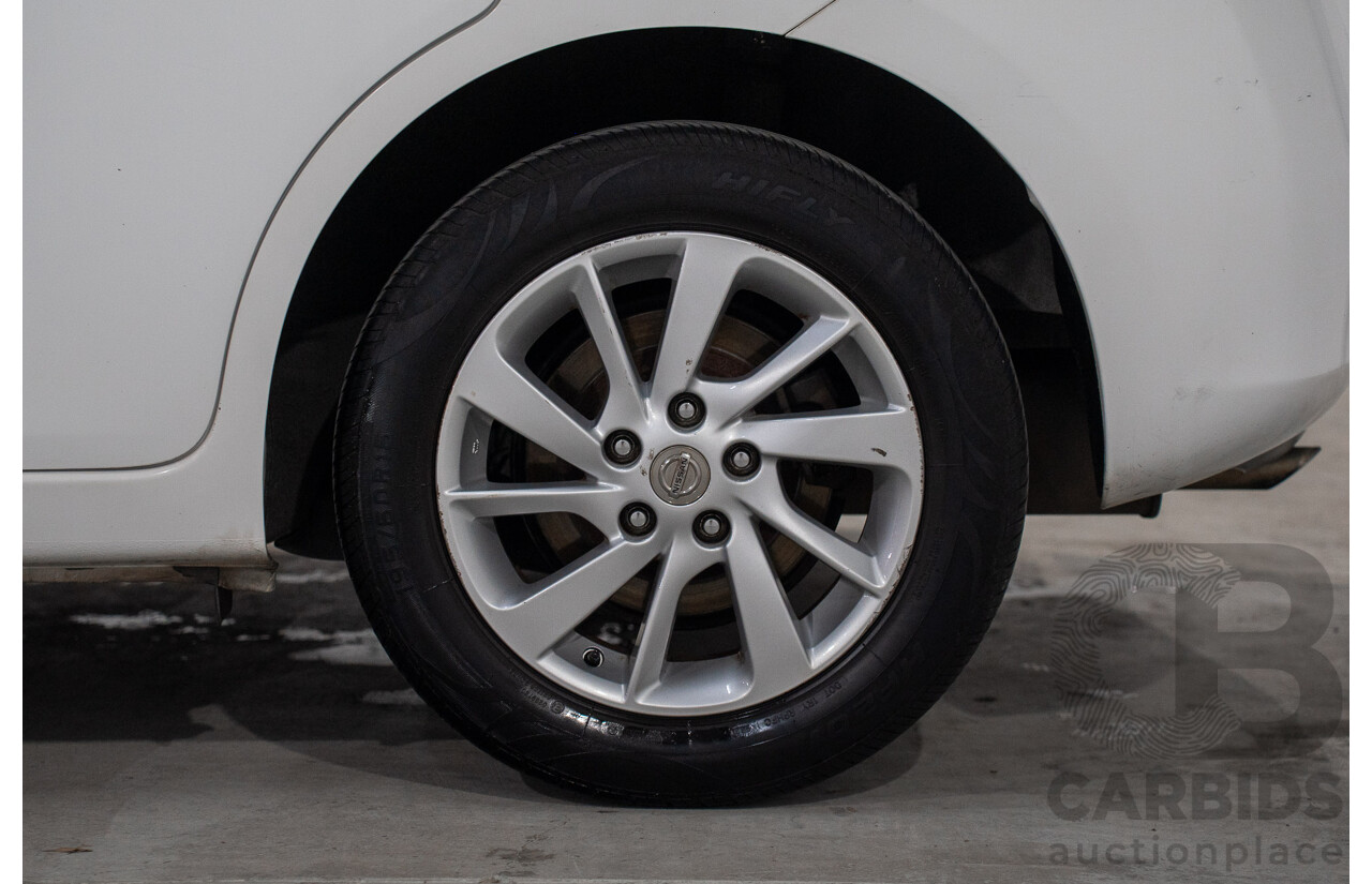 6/2014 Nissan Pulsar ST-L C12 5d Hatchback Polar White 1.8L