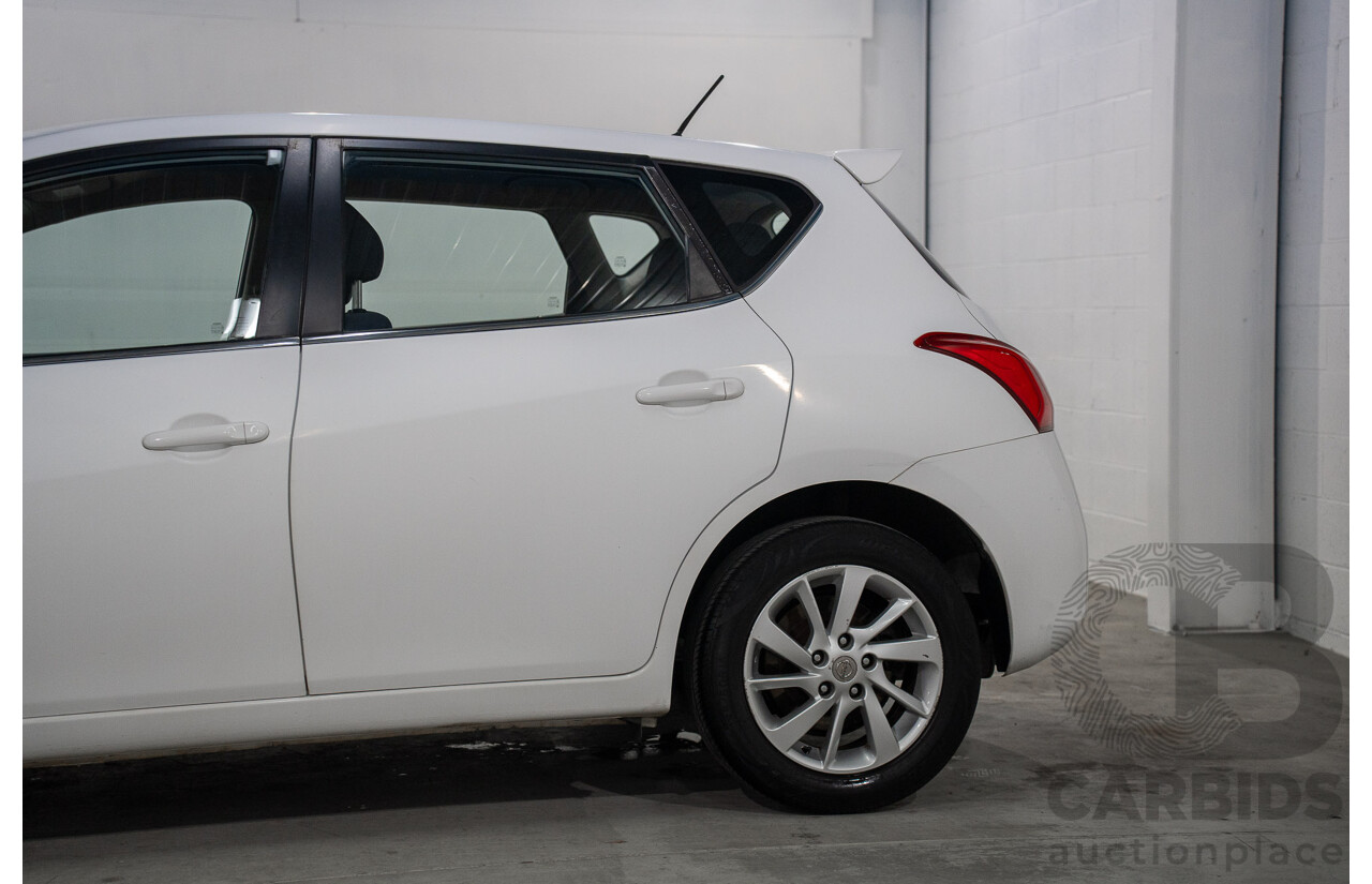 6/2014 Nissan Pulsar ST-L C12 5d Hatchback Polar White 1.8L