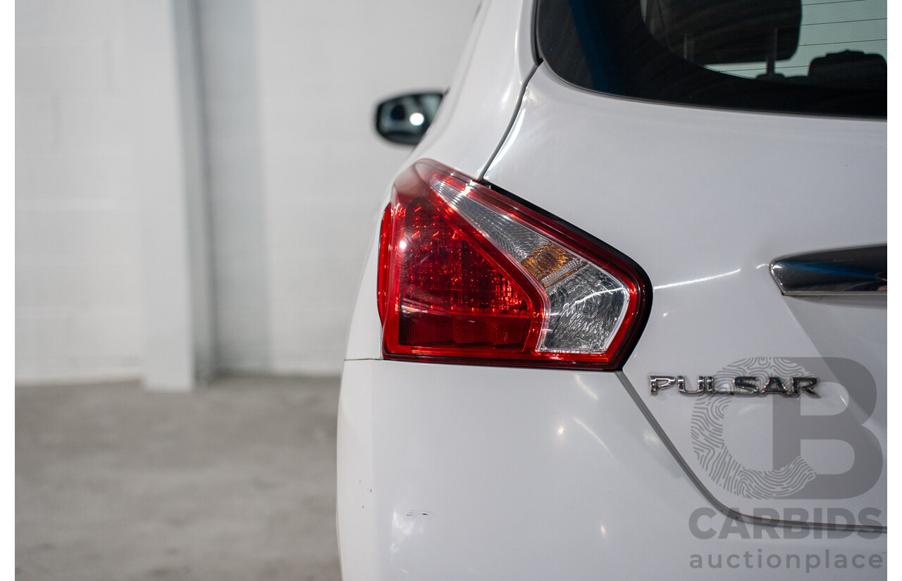 6/2014 Nissan Pulsar ST-L C12 5d Hatchback Polar White 1.8L