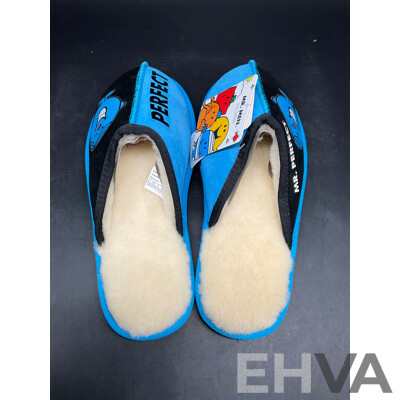 TEAM KICKS MR. PERFECT Unisex Scuff Slippers Size US W11/M10 X2 and US W13/M11 X2 - Lot of 4