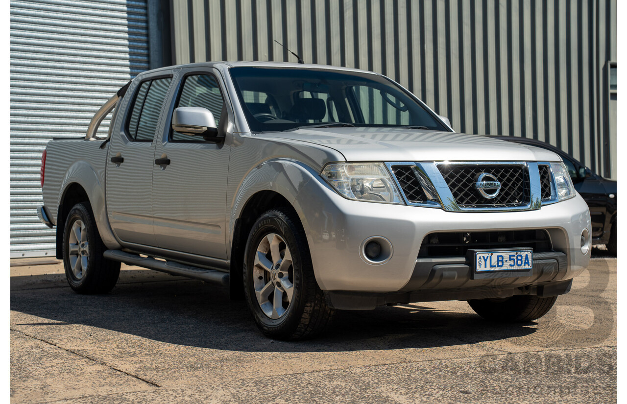 01/2013 Nissan Navara ST (4x2) D40 MY12 Dual Cab P/Up Silver Lightning Metallic Turbo Diesel 2.5L