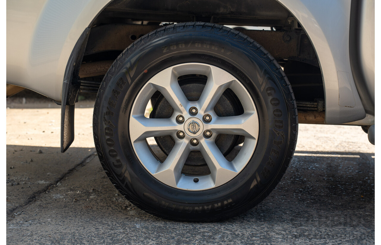 01/2013 Nissan Navara ST (4x2) D40 MY12 Dual Cab P/Up Silver Lightning Metallic Turbo Diesel 2.5L