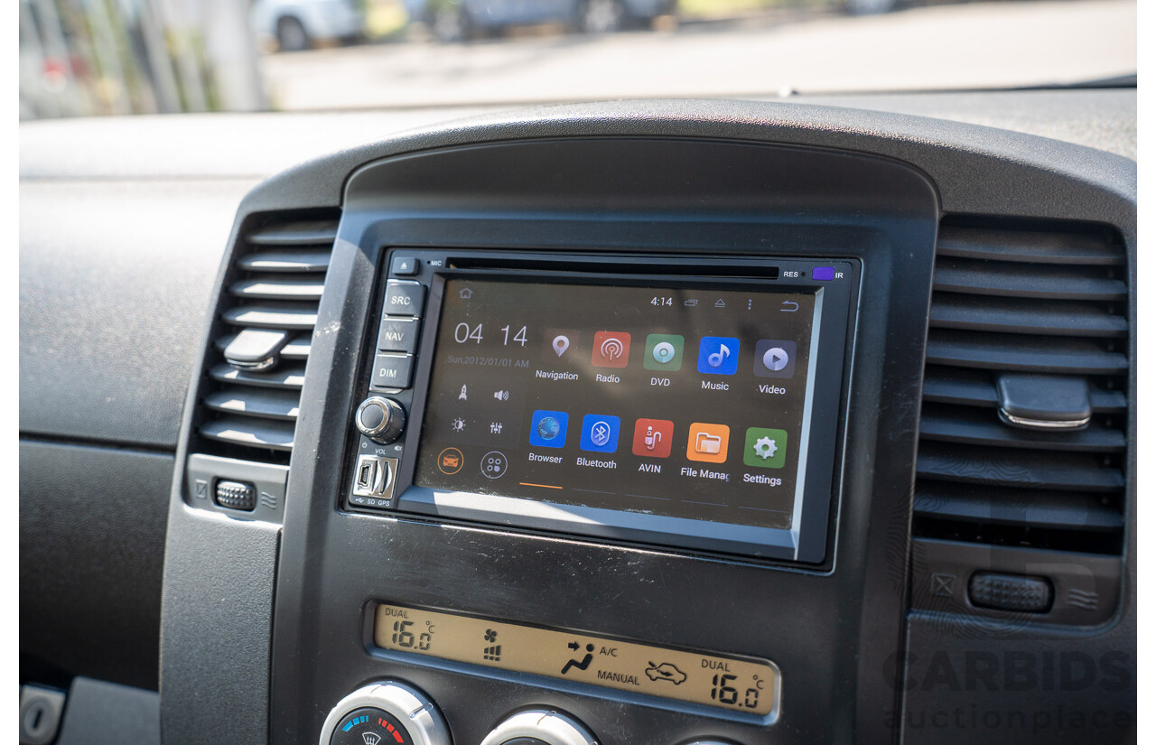 01/2013 Nissan Navara ST (4x2) D40 MY12 Dual Cab P/Up Silver Lightning Metallic Turbo Diesel 2.5L