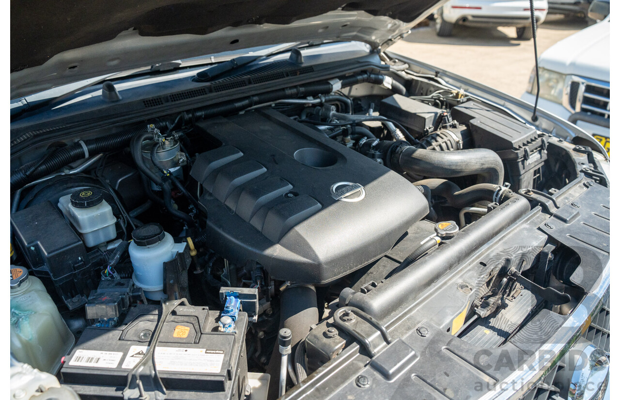 01/2013 Nissan Navara ST (4x2) D40 MY12 Dual Cab P/Up Silver Lightning Metallic Turbo Diesel 2.5L