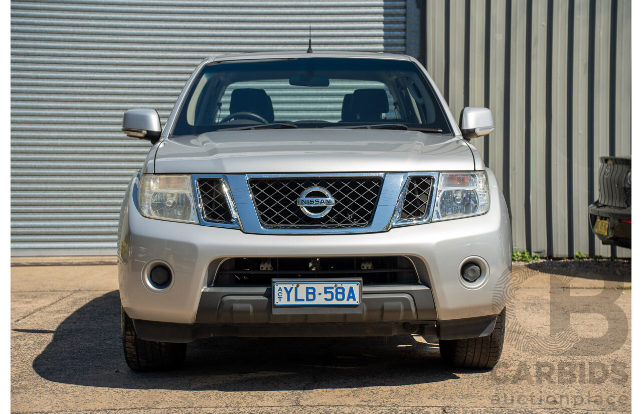01/2013 Nissan Navara ST (4x2) D40 MY12 Dual Cab P/Up Silver Lightning Metallic Turbo Diesel 2.5L
