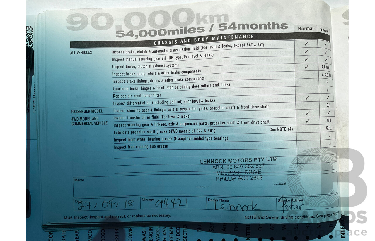 01/2013 Nissan Navara ST (4x2) D40 MY12 Dual Cab P/Up Silver Lightning Metallic Turbo Diesel 2.5L