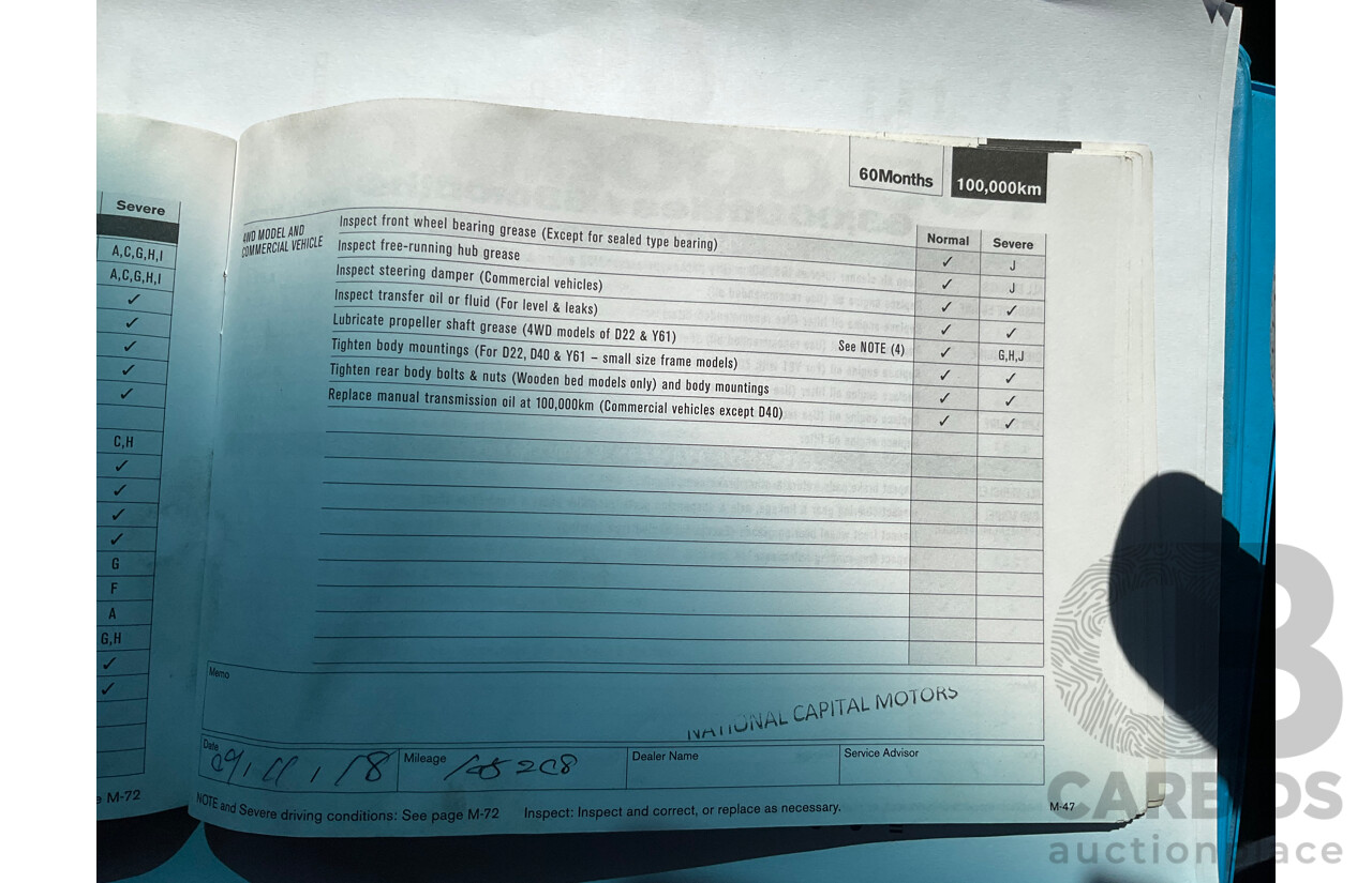 01/2013 Nissan Navara ST (4x2) D40 MY12 Dual Cab P/Up Silver Lightning Metallic Turbo Diesel 2.5L