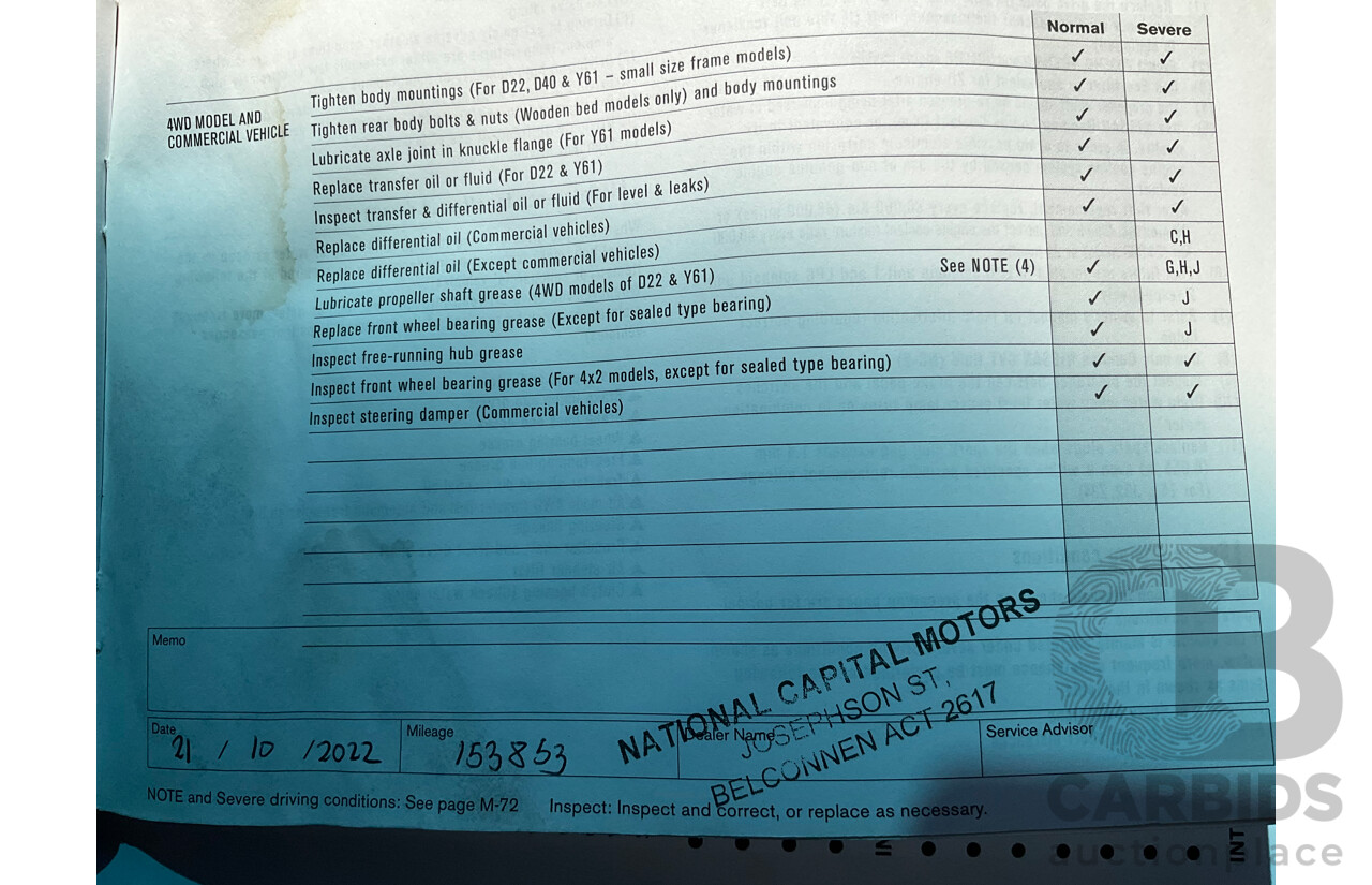 01/2013 Nissan Navara ST (4x2) D40 MY12 Dual Cab P/Up Silver Lightning Metallic Turbo Diesel 2.5L