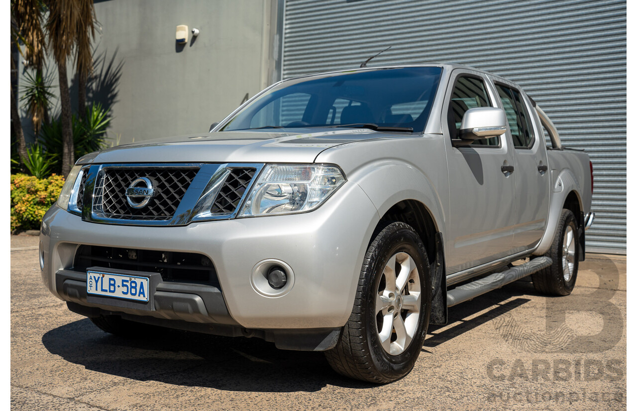 01/2013 Nissan Navara ST (4x2) D40 MY12 Dual Cab P/Up Silver Lightning Metallic Turbo Diesel 2.5L