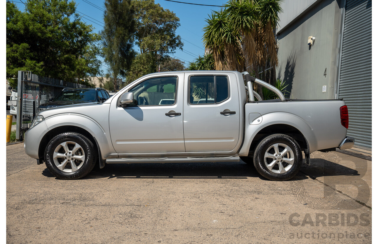 01/2013 Nissan Navara ST (4x2) D40 MY12 Dual Cab P/Up Silver Lightning Metallic Turbo Diesel 2.5L