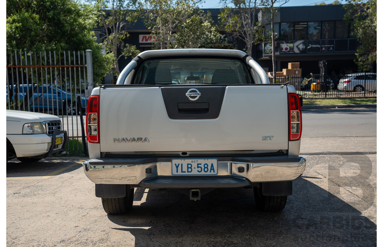01/2013 Nissan Navara ST (4x2) D40 MY12 Dual Cab P/Up Silver Lightning Metallic Turbo Diesel 2.5L