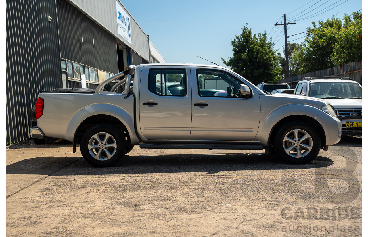 01/2013 Nissan Navara ST (4x2) D40 MY12 Dual Cab P/Up Silver Lightning Metallic Turbo Diesel 2.5L