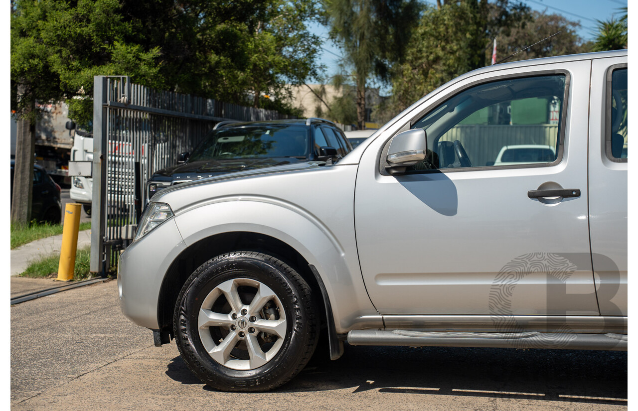 01/2013 Nissan Navara ST (4x2) D40 MY12 Dual Cab P/Up Silver Lightning Metallic Turbo Diesel 2.5L