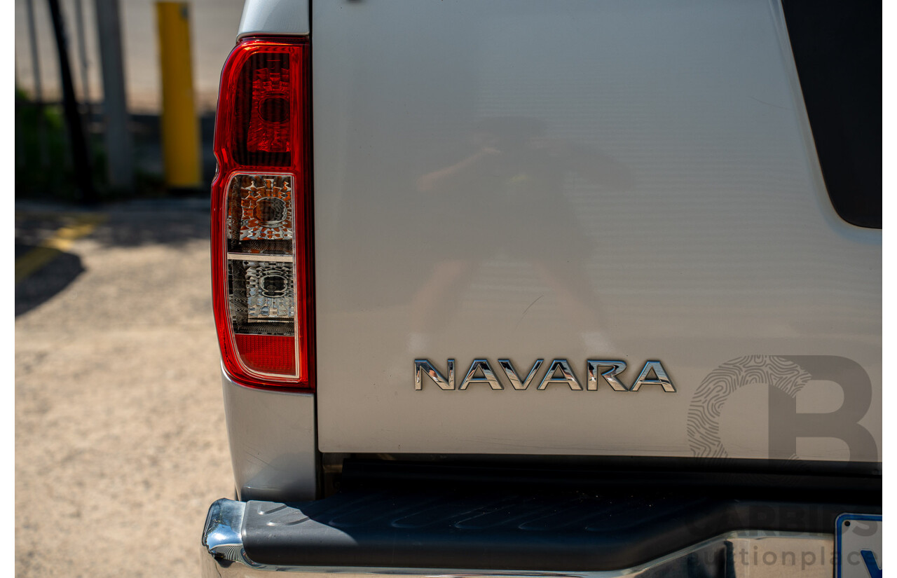 01/2013 Nissan Navara ST (4x2) D40 MY12 Dual Cab P/Up Silver Lightning Metallic Turbo Diesel 2.5L