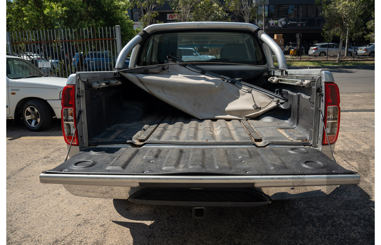 01/2013 Nissan Navara ST (4x2) D40 MY12 Dual Cab P/Up Silver Lightning Metallic Turbo Diesel 2.5L