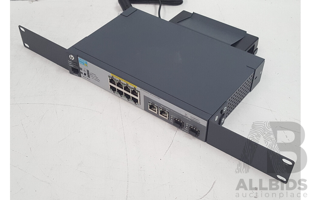 HP (J9562A) 2915-8G PoE 8-Port Gigabit Ethernet Switch w/ Power Supply