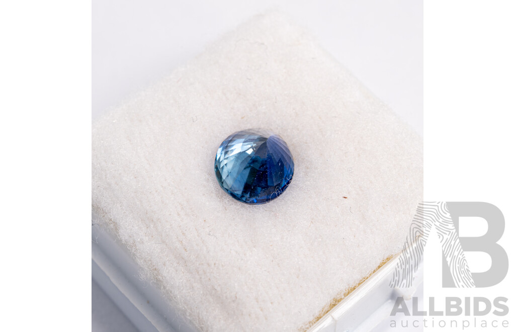 Blue Sapphire, Natural Corundum Unset Oval Cut Gemstone, Origin Sri Lanka, 1.60ct - GGTL Brief B0349