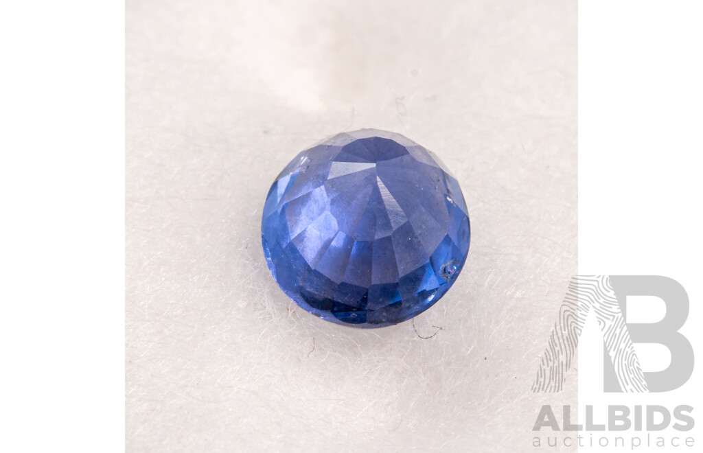 Blue Sapphire, Natural Corundum Unset Oval Cut Gemstone, Origin Sri Lanka, 0.85ct