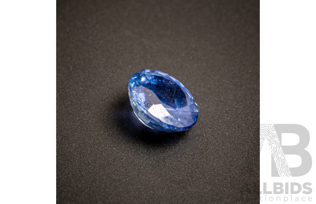 Blue Sapphire, Natural Corundum Unset Oval Cut Gemstone, Origin Sri Lanka, 0.85ct