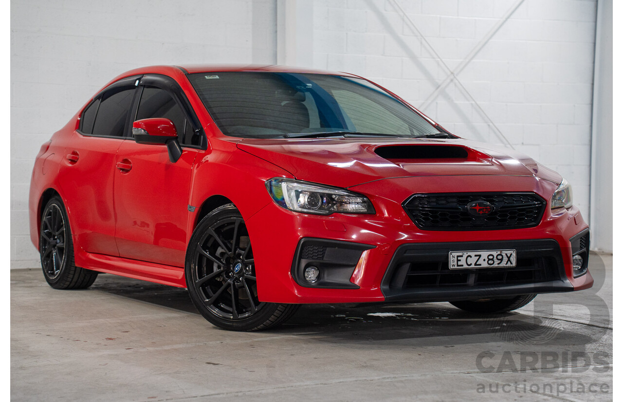 10/2019 Subaru WRX (AWD) MY20 4d Sedan Pure Red Turbo 2.0L