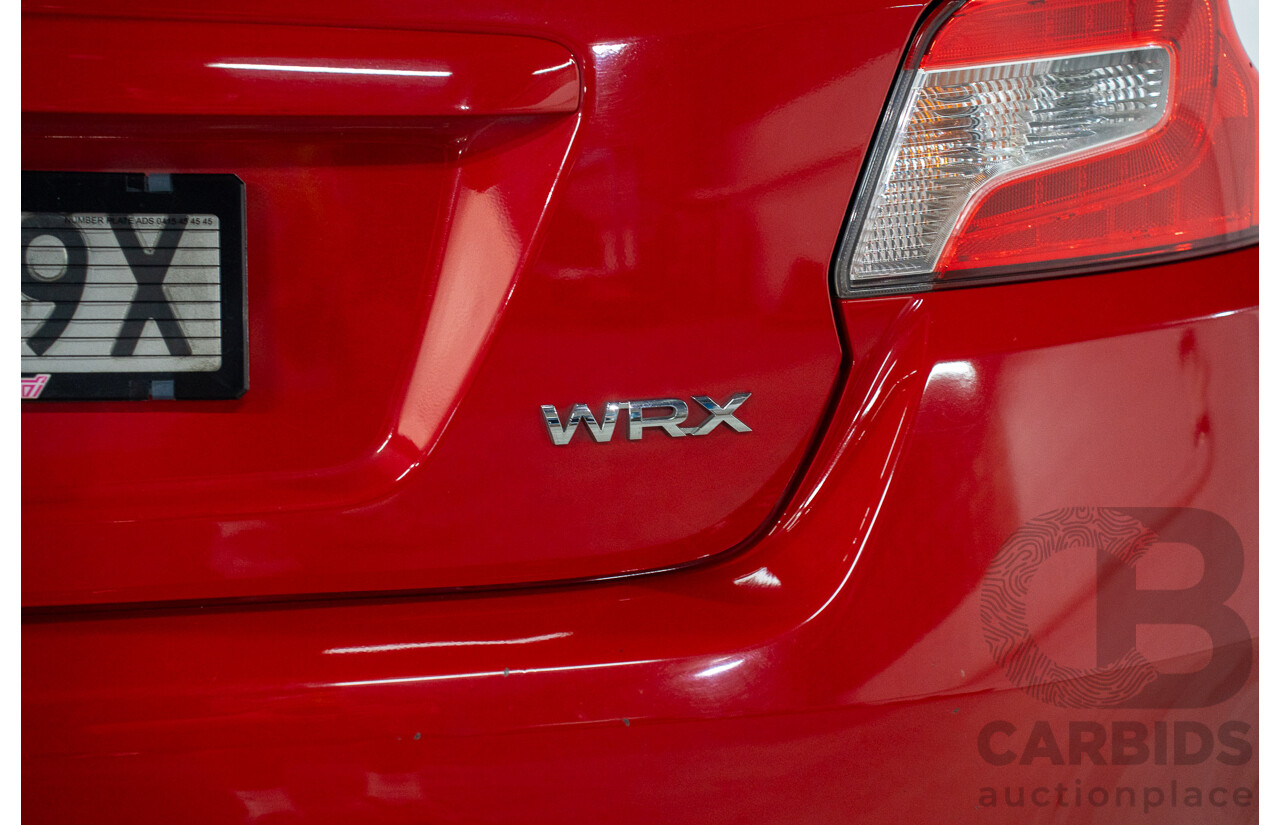 10/2019 Subaru WRX (AWD) MY20 4d Sedan Pure Red Turbo 2.0L