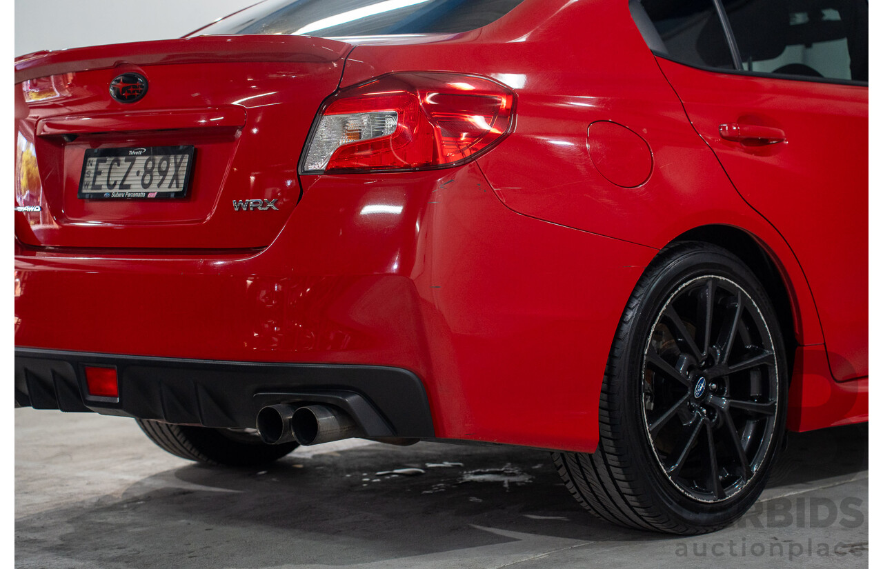 10/2019 Subaru WRX (AWD) MY20 4d Sedan Pure Red Turbo 2.0L