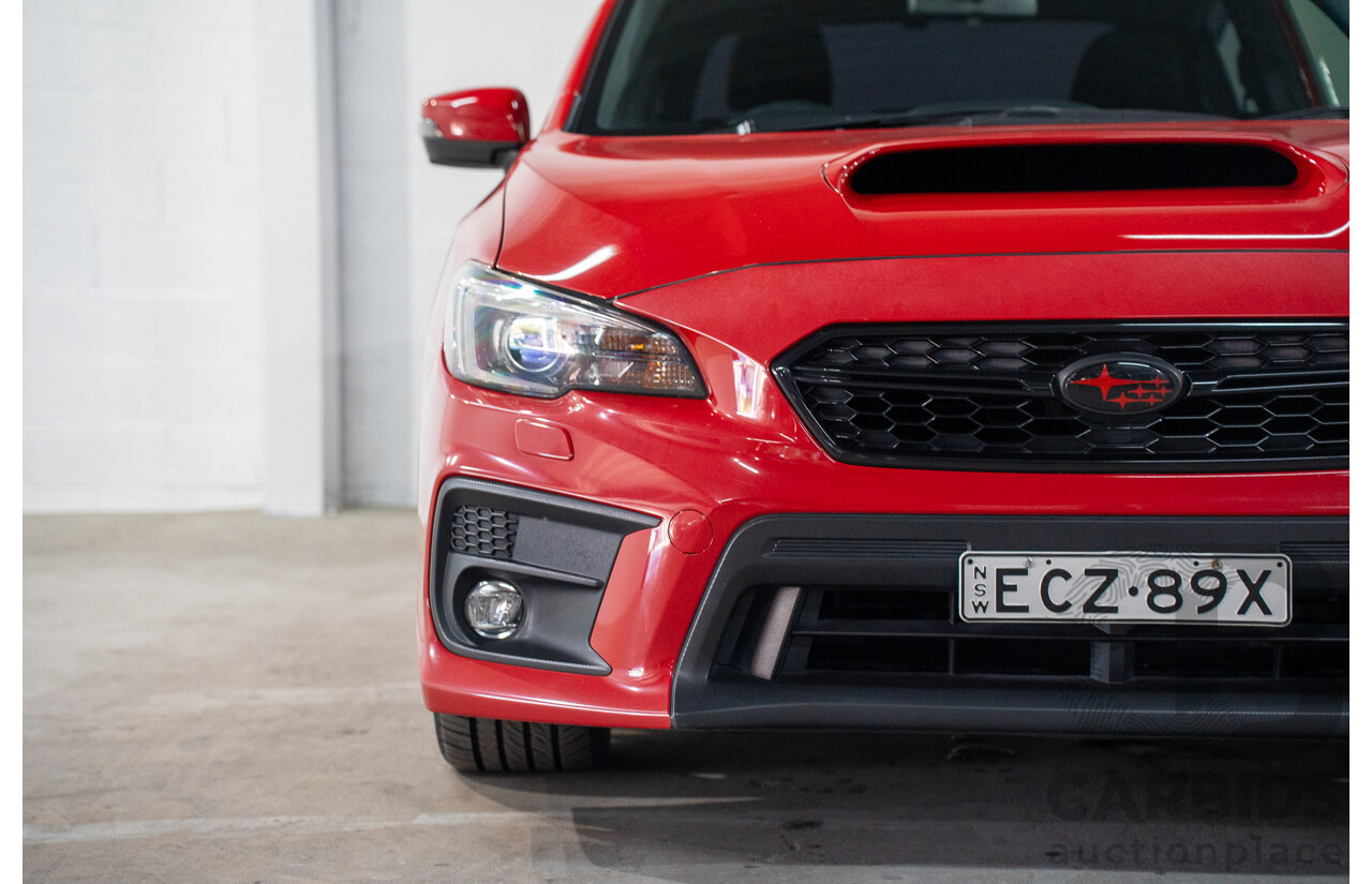 10/2019 Subaru WRX (AWD) MY20 4d Sedan Pure Red Turbo 2.0L