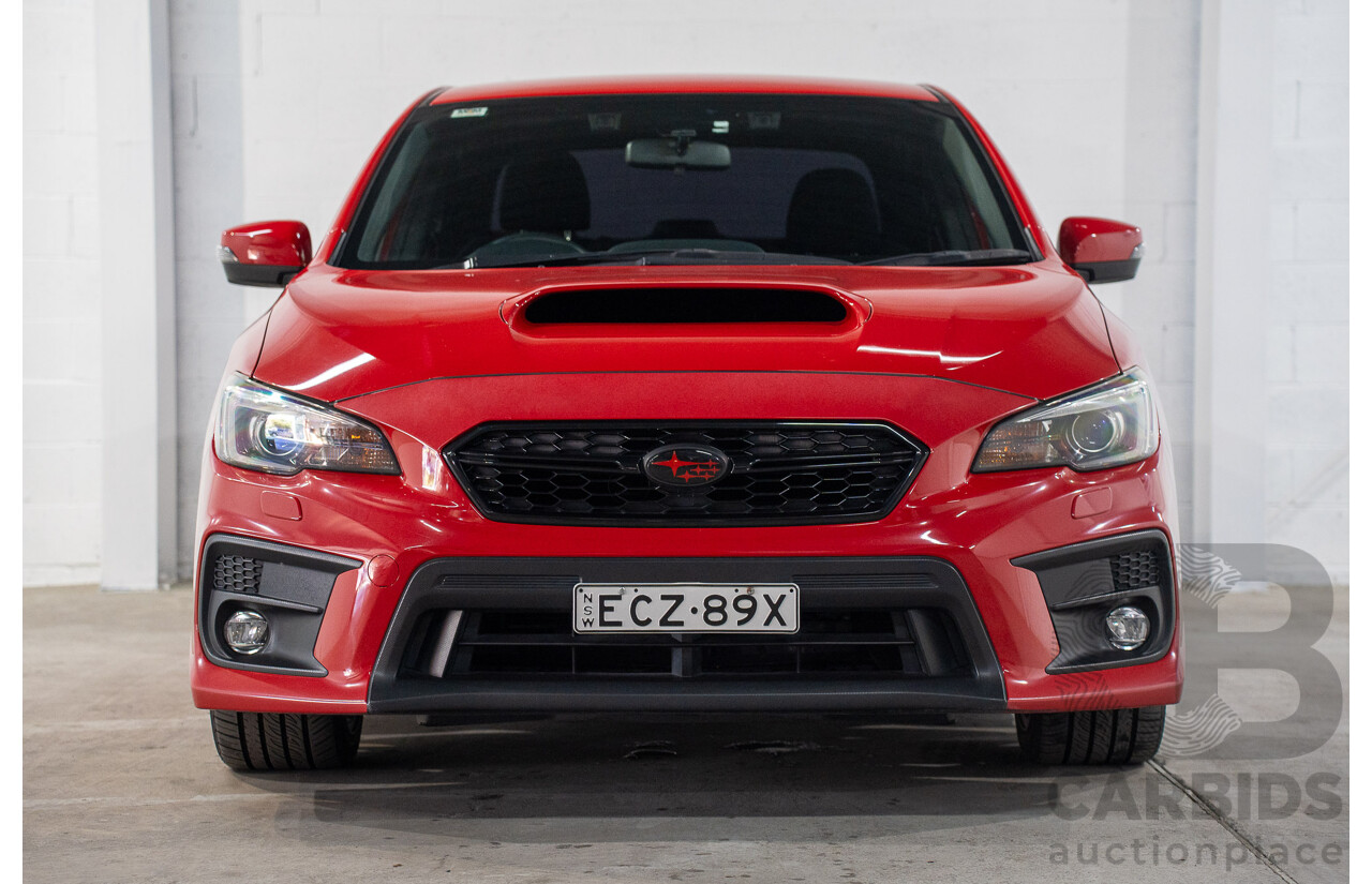 10/2019 Subaru WRX (AWD) MY20 4d Sedan Pure Red Turbo 2.0L