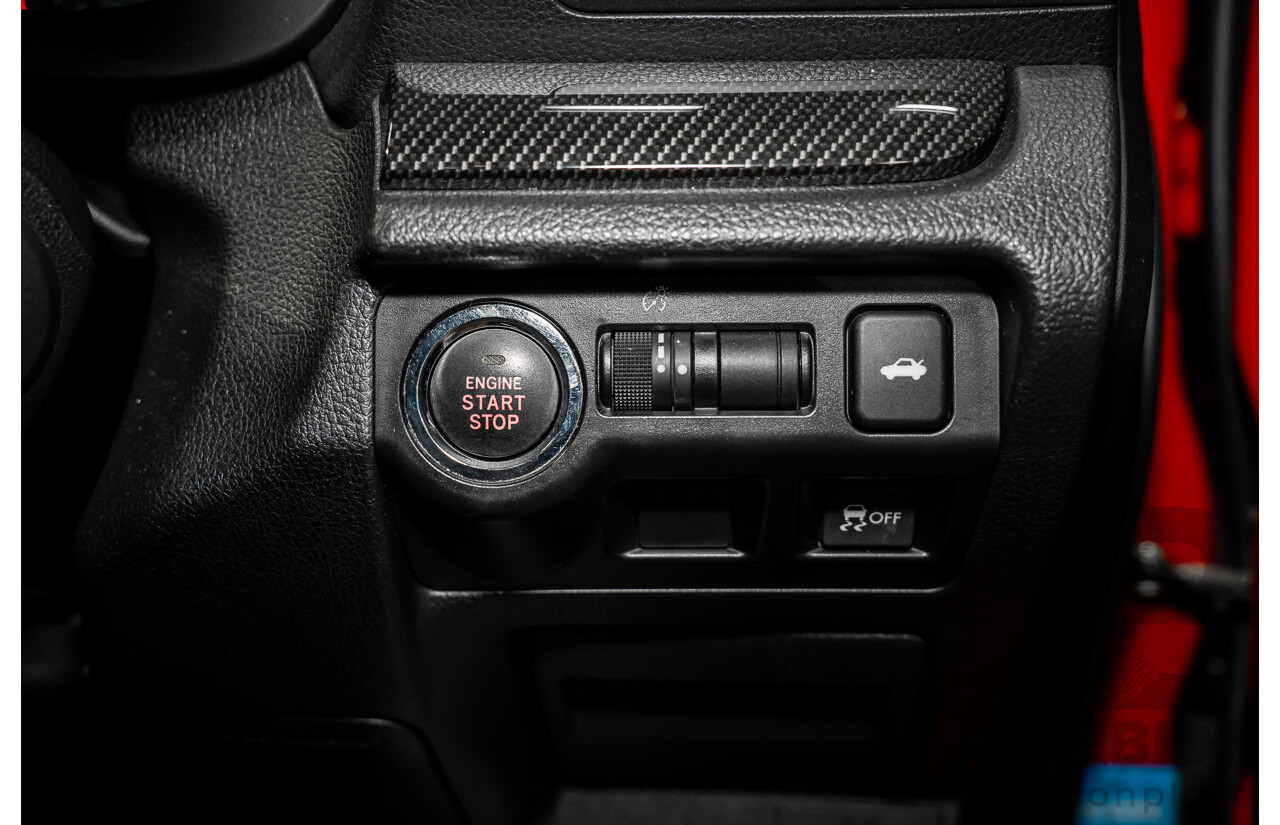 10/2019 Subaru WRX (AWD) MY20 4d Sedan Pure Red Turbo 2.0L