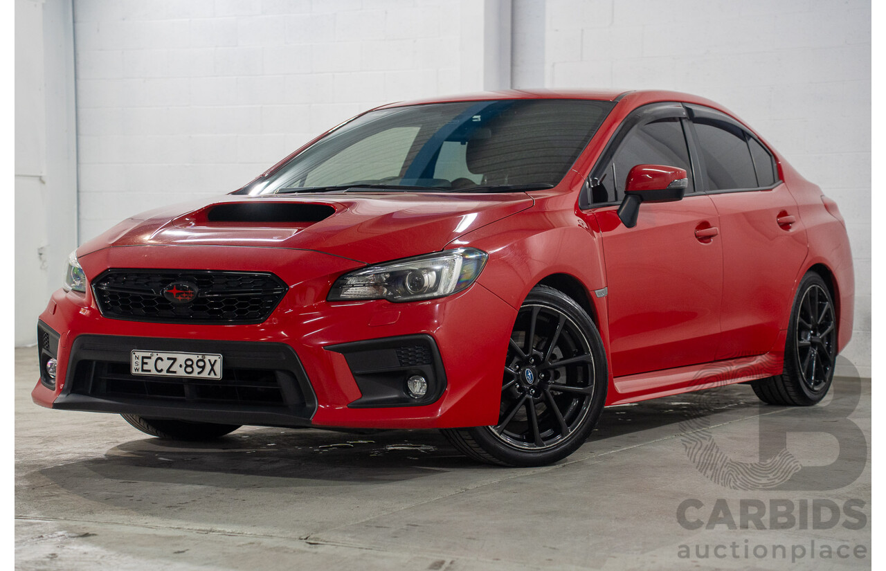 10/2019 Subaru WRX (AWD) MY20 4d Sedan Pure Red Turbo 2.0L