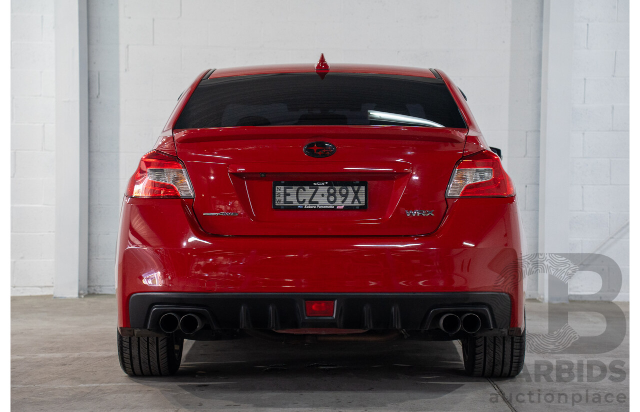 10/2019 Subaru WRX (AWD) MY20 4d Sedan Pure Red Turbo 2.0L