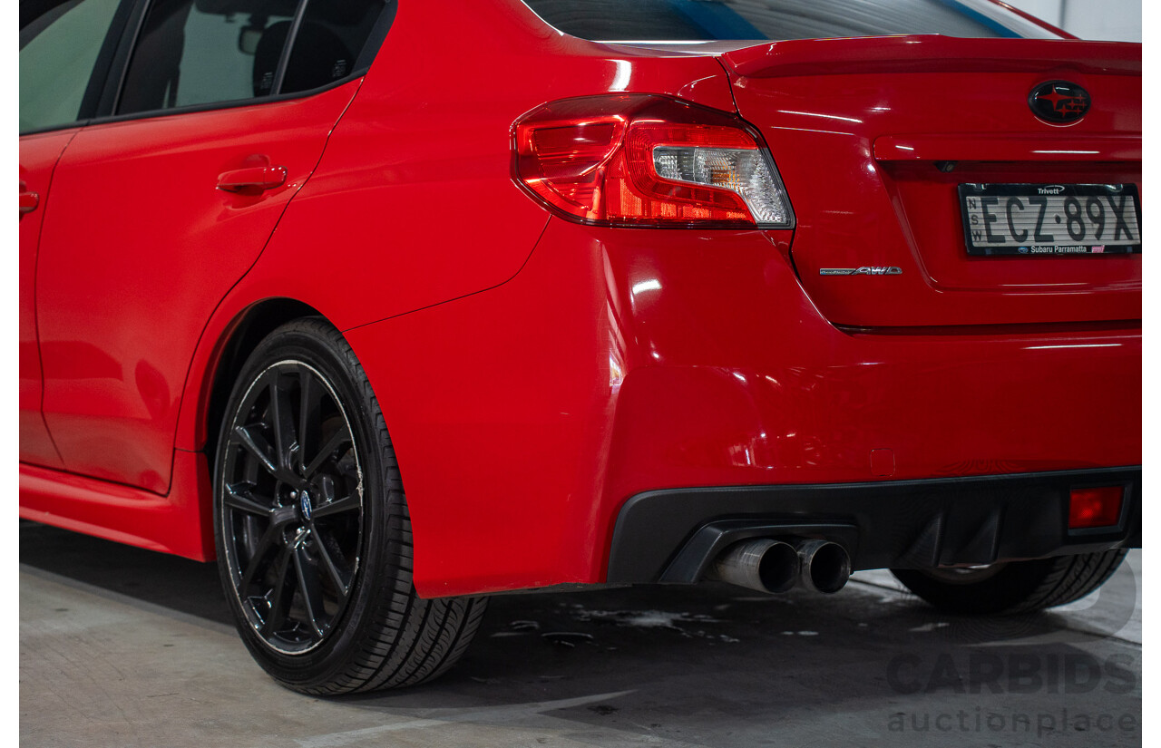 10/2019 Subaru WRX (AWD) MY20 4d Sedan Pure Red Turbo 2.0L