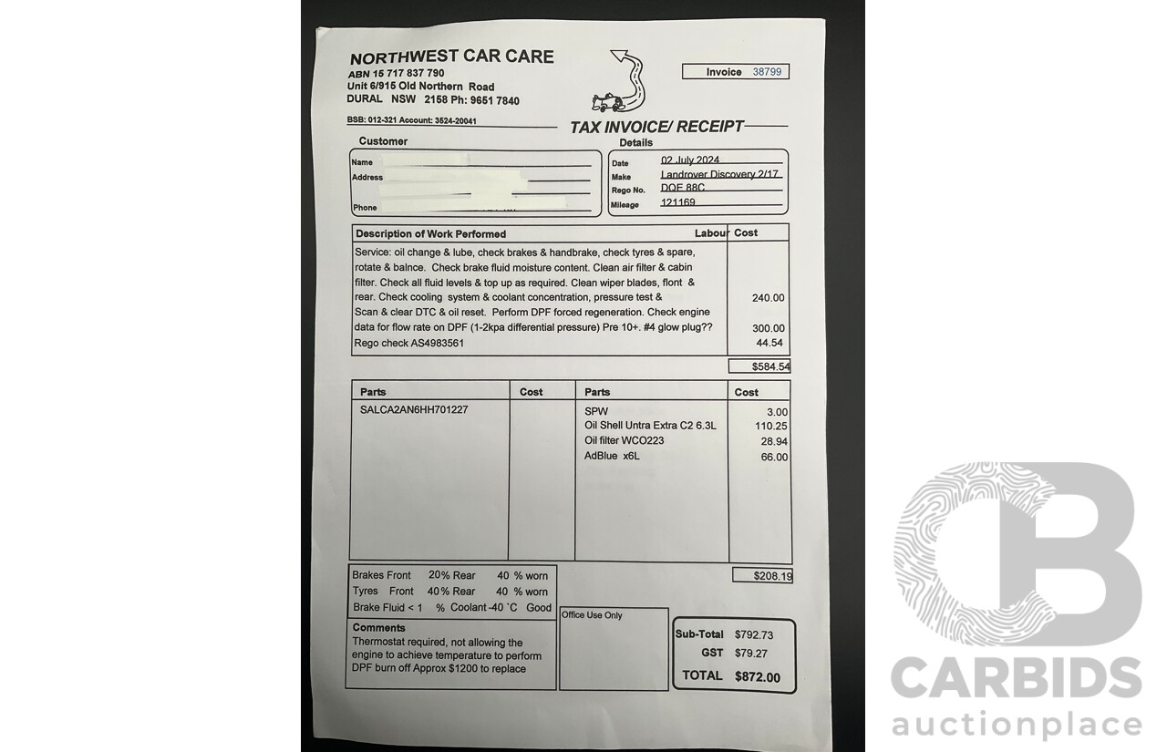 06/2017 Land Rover Discovery Sport TD4 150 SE (AWD) LC MY17 4d Wagon Ammonite Grey Metallic Turbo Diesel 2.0L - 7 Seater
