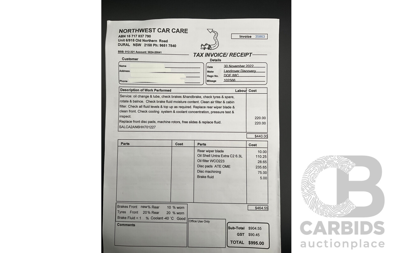 06/2017 Land Rover Discovery Sport TD4 150 SE (AWD) LC MY17 4d Wagon Ammonite Grey Metallic Turbo Diesel 2.0L - 7 Seater