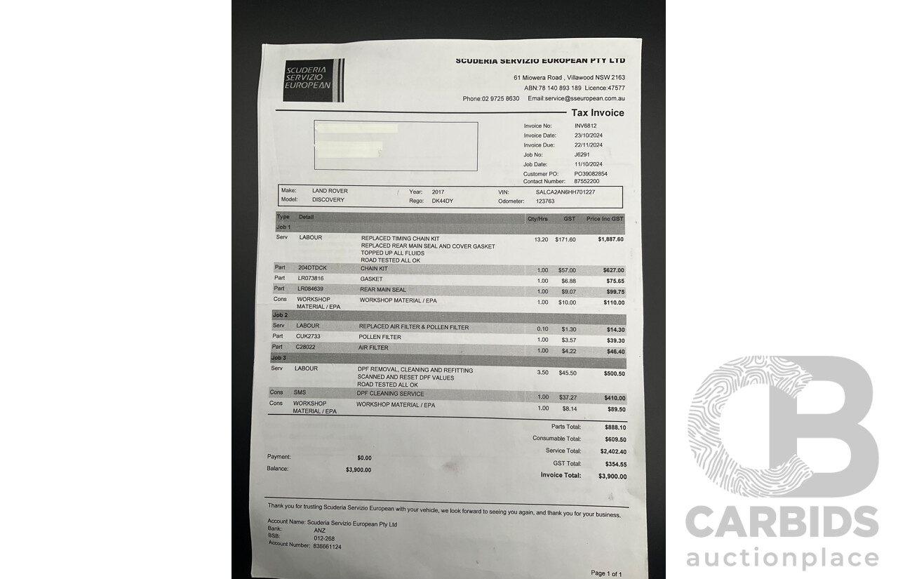 06/2017 Land Rover Discovery Sport TD4 150 SE (AWD) LC MY17 4d Wagon Ammonite Grey Metallic Turbo Diesel 2.0L - 7 Seater