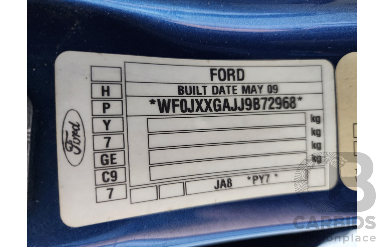 7/2009 Ford Fiesta CL WS 5d Hatchback Blue 1.4L