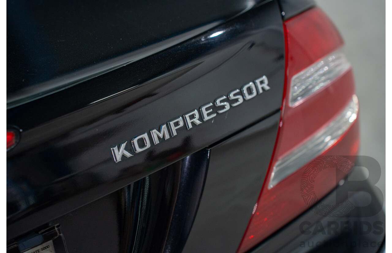 2/2005 Mercedes-Benz CLK200K Elegance C209 2d Coupe Obsidian Black Metallic Supercharged 1.8L