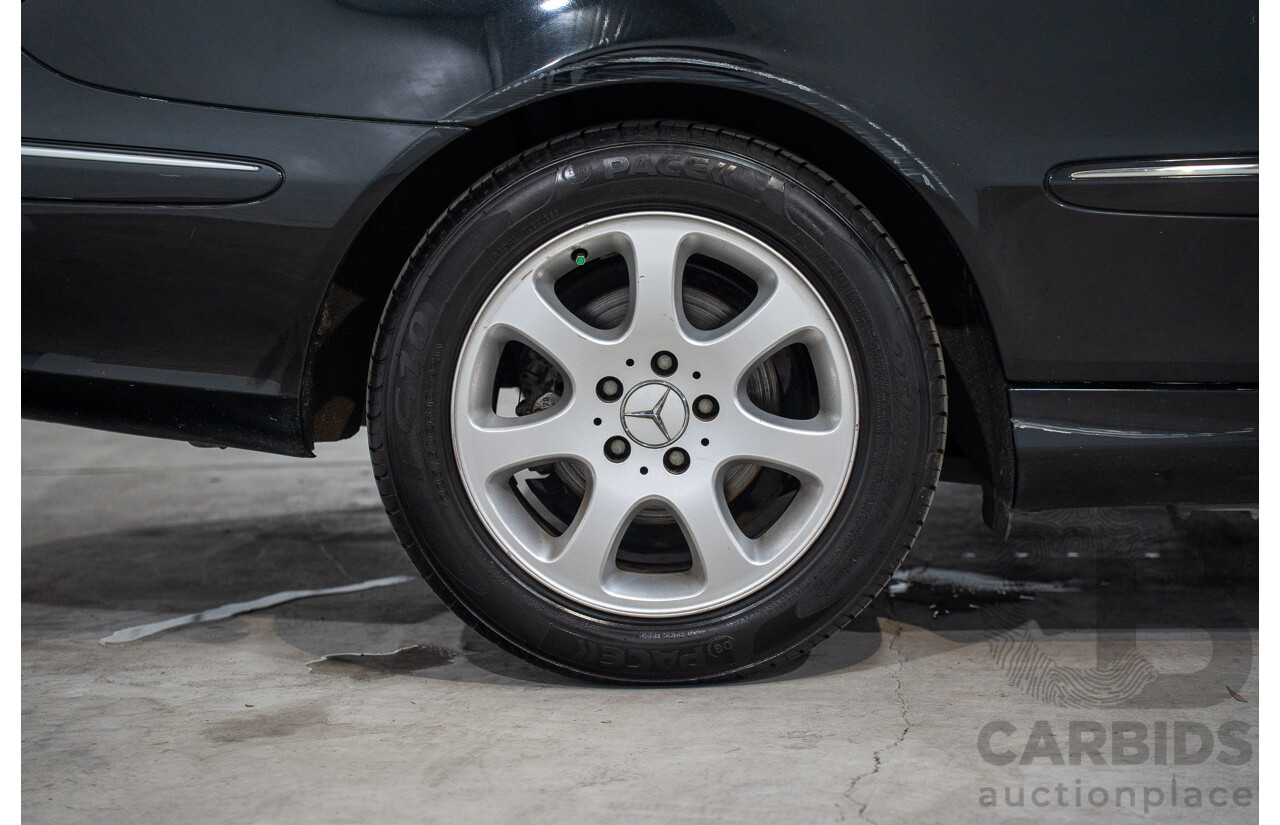 2/2005 Mercedes-Benz CLK200K Elegance C209 2d Coupe Obsidian Black Metallic Supercharged 1.8L