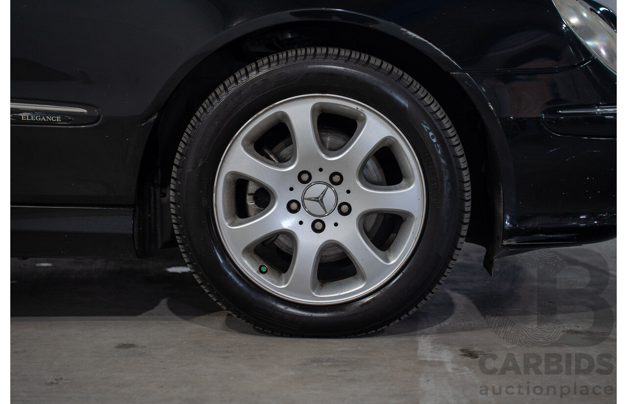 2/2005 Mercedes-Benz CLK200K Elegance C209 2d Coupe Obsidian Black Metallic Supercharged 1.8L