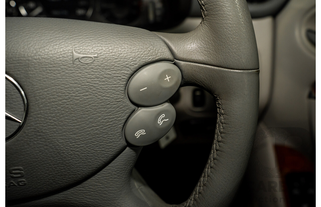 2/2005 Mercedes-Benz CLK200K Elegance C209 2d Coupe Obsidian Black Metallic Supercharged 1.8L