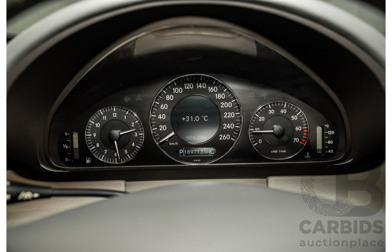 2/2005 Mercedes-Benz CLK200K Elegance C209 2d Coupe Obsidian Black Metallic Supercharged 1.8L